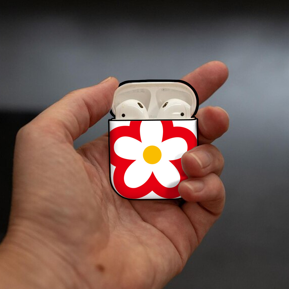 Hello Kitty ハローキティ AirPods 第2世代保護ケース ハードシェル ブラック 耐衝撃・防指紋・カラビナ付き
