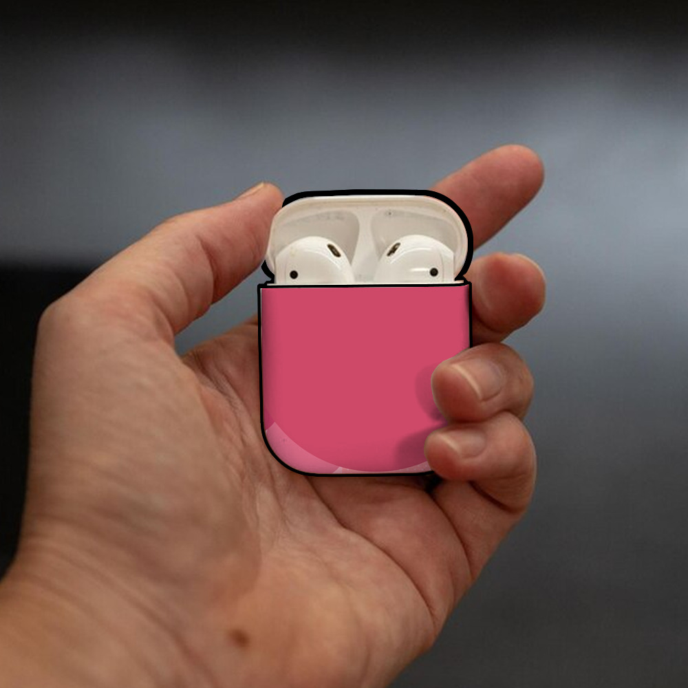 Hello Kitty ハローキティ AirPods 第2世代保護ケース ハードシェル ブラック 耐衝撃・防指紋・カラビナ付き