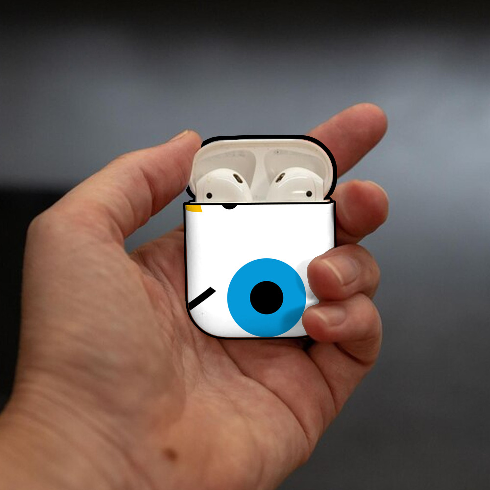 Hello Kitty ハローキティ AirPods 第2世代保護ケース ハードシェル ブラック 耐衝撃・防指紋・カラビナ付き