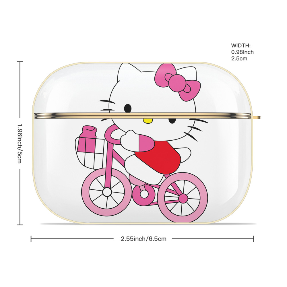 Hello Kitty ハローキティ 【AirPods Pro用】ハードシェル保護ケース｜耐衝撃・防指紋・カラビナ付き商品仕様