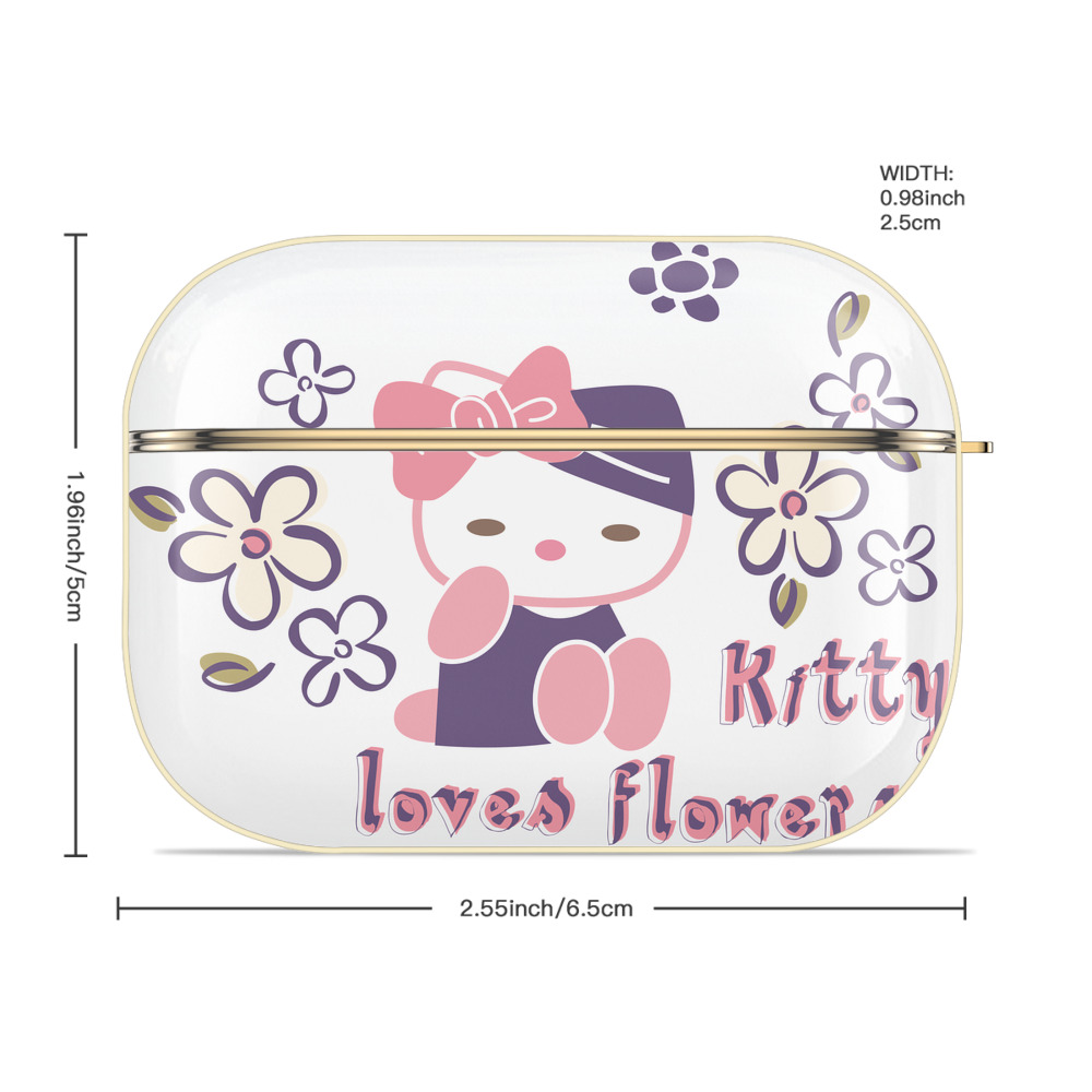Hello Kitty ハローキティ 【AirPods Pro用】ハードシェル保護ケース｜耐衝撃・防指紋・カラビナ付き商品仕様