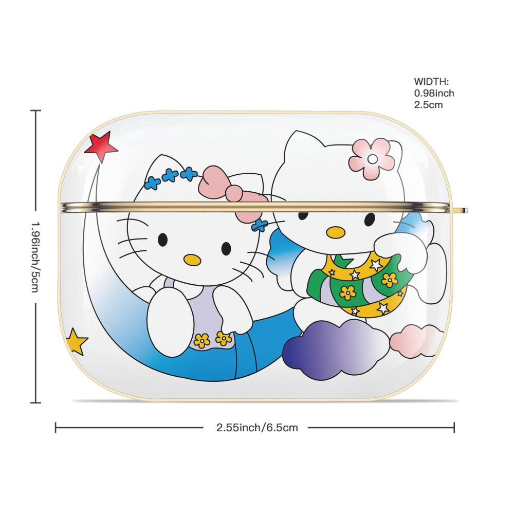 Hello Kitty ハローキティ 【AirPods Pro用】ハードシェル保護ケース｜耐衝撃・防指紋・カラビナ付き商品仕様