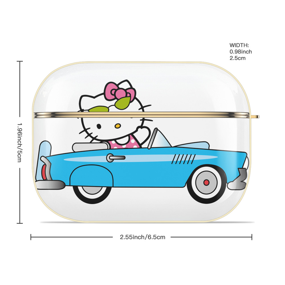 Hello Kitty ハローキティ 【AirPods Pro用】ハードシェル保護ケース｜耐衝撃・防指紋・カラビナ付き商品仕様