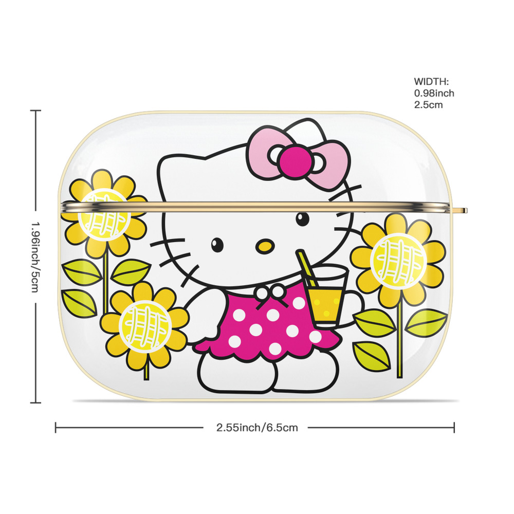 Hello Kitty ハローキティ 【AirPods Pro用】ハードシェル保護ケース｜耐衝撃・防指紋・カラビナ付き商品仕様