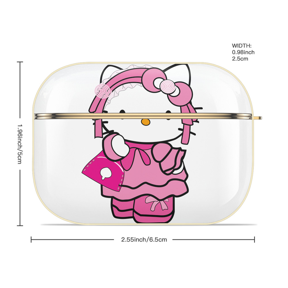 Hello Kitty ハローキティ 【AirPods Pro用】ハードシェル保護ケース｜耐衝撃・防指紋・カラビナ付き商品仕様