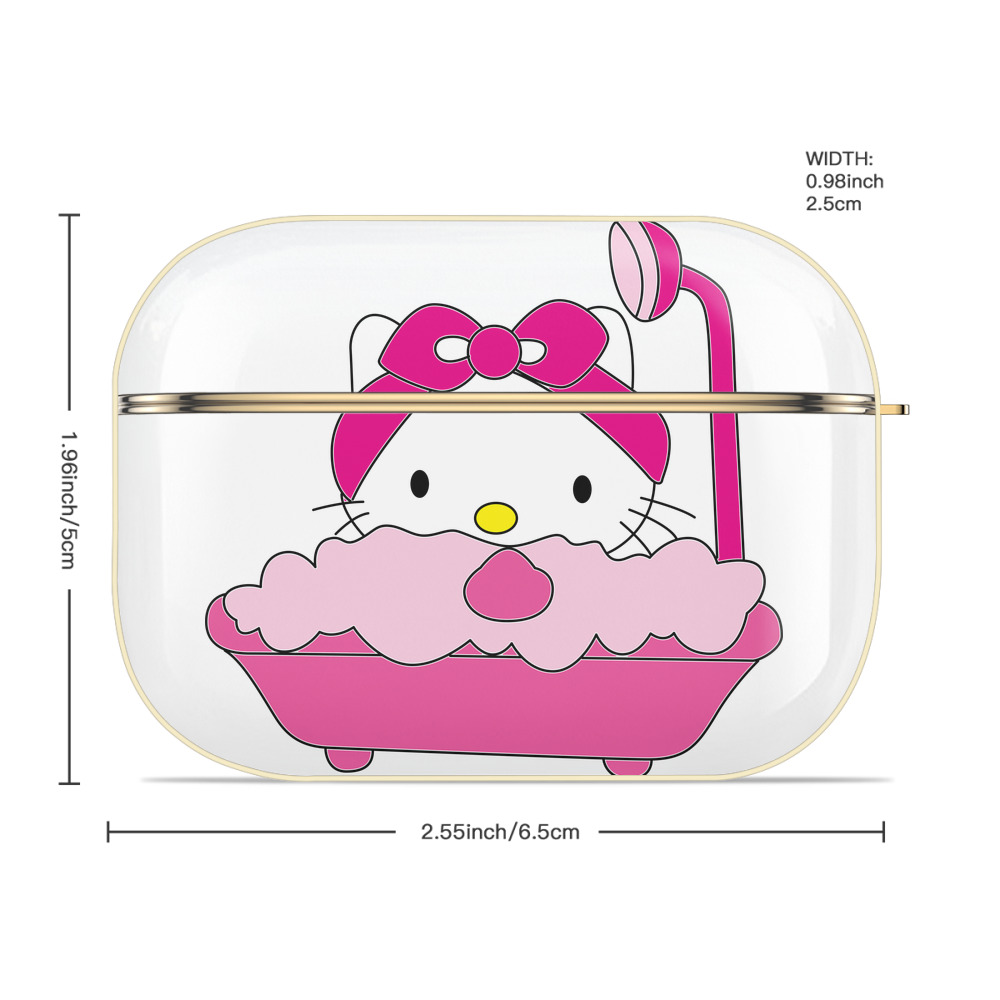 Hello Kitty ハローキティ 【AirPods Pro用】ハードシェル保護ケース｜耐衝撃・防指紋・カラビナ付き商品仕様