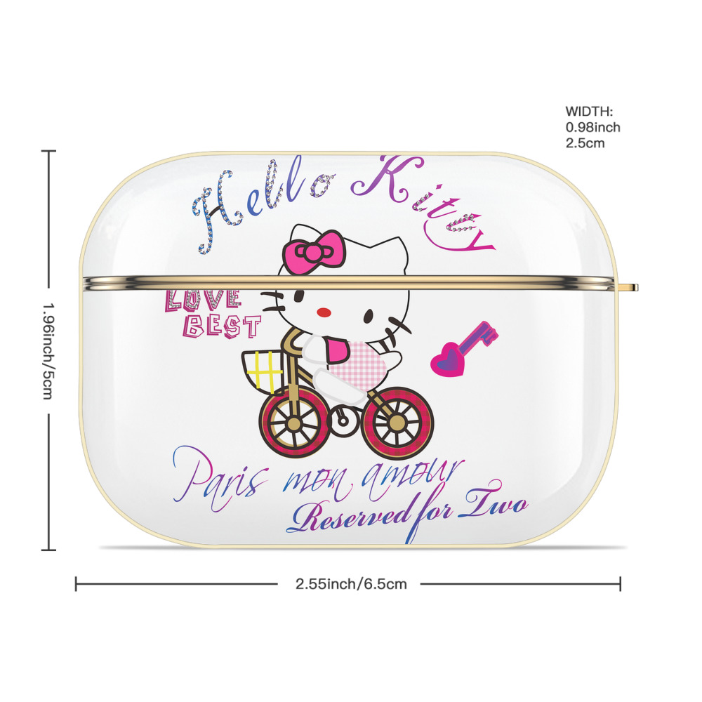 Hello Kitty ハローキティ 【AirPods Pro用】ハードシェル保護ケース｜耐衝撃・防指紋・カラビナ付き商品仕様