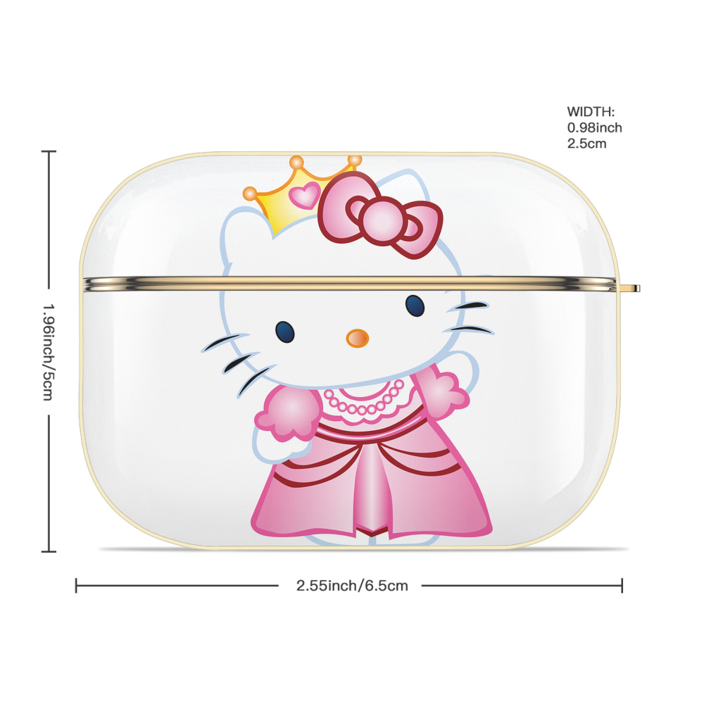 Hello Kitty ハローキティ 【AirPods Pro用】ハードシェル保護ケース｜耐衝撃・防指紋・カラビナ付き商品仕様