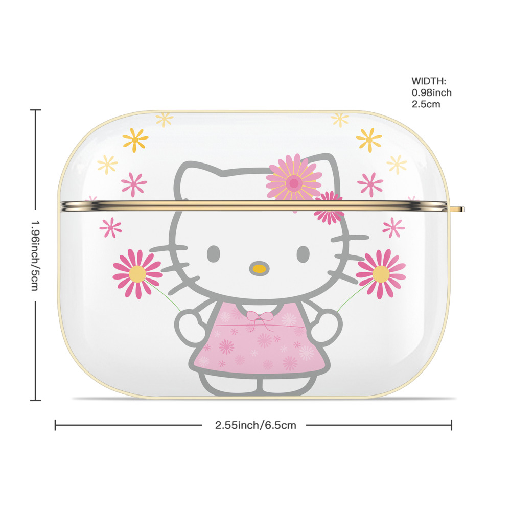 Hello Kitty ハローキティ 【AirPods Pro用】ハードシェル保護ケース｜耐衝撃・防指紋・カラビナ付き商品仕様