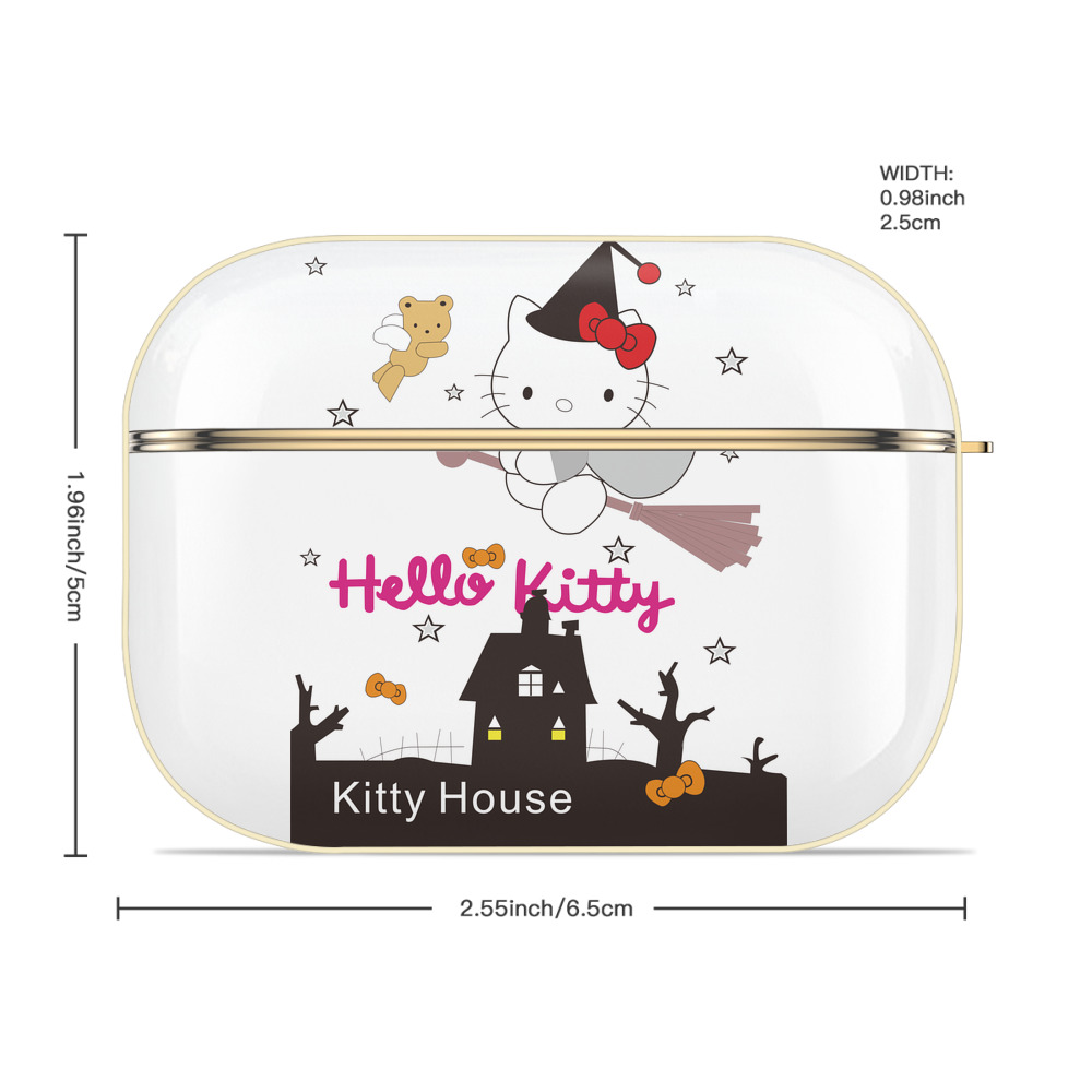 Hello Kitty ハローキティ 【AirPods Pro用】ハードシェル保護ケース｜耐衝撃・防指紋・カラビナ付き商品仕様