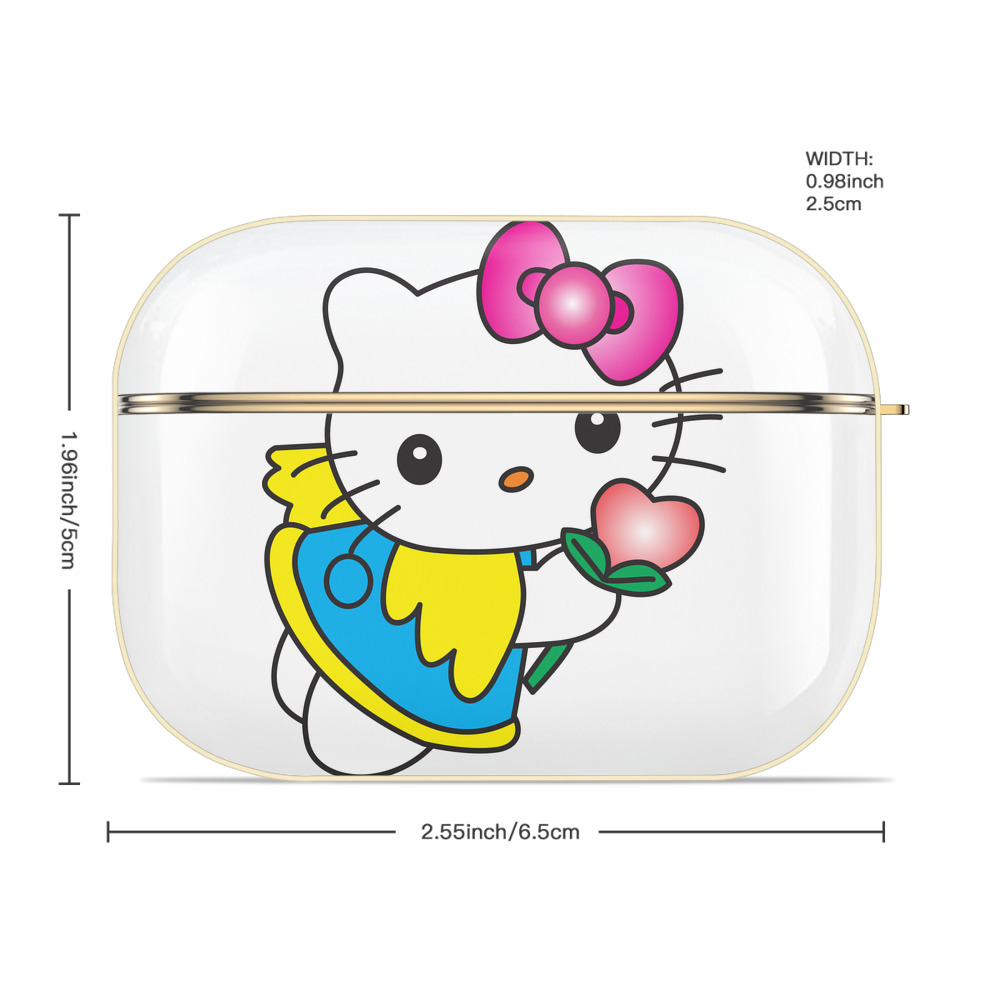 Hello Kitty ハローキティ 【AirPods Pro用】ハードシェル保護ケース｜耐衝撃・防指紋・カラビナ付き商品仕様