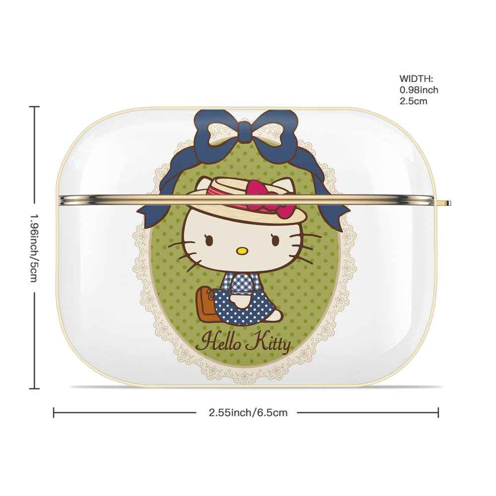 Hello Kitty ハローキティ 【AirPods Pro用】ハードシェル保護ケース｜耐衝撃・防指紋・カラビナ付き商品仕様