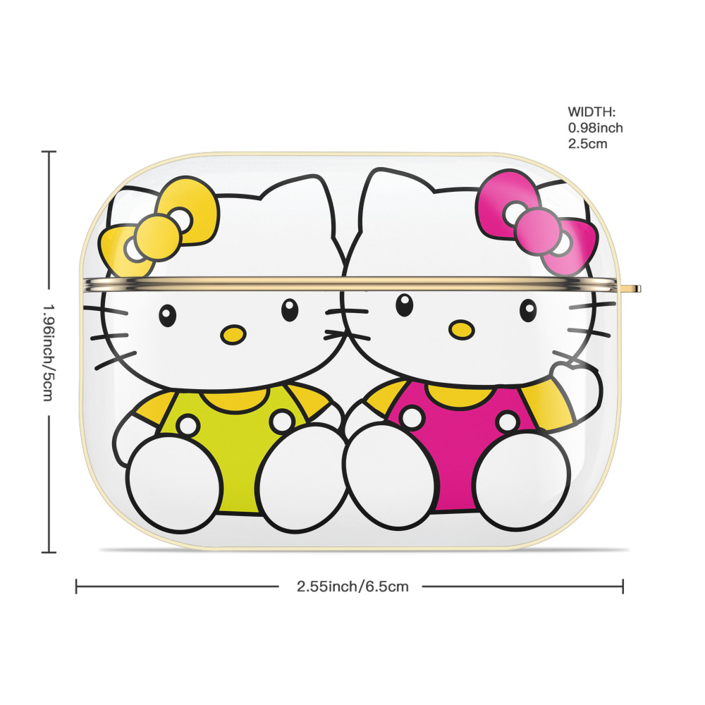 Hello Kitty ハローキティ 【AirPods Pro用】ハードシェル保護ケース｜耐衝撃・防指紋・カラビナ付き商品仕様