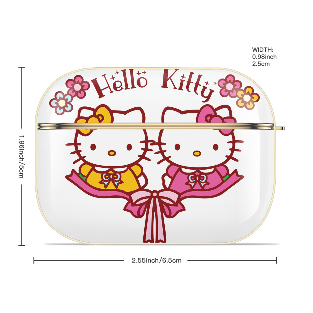 Hello Kitty ハローキティ 【AirPods Pro用】ハードシェル保護ケース｜耐衝撃・防指紋・カラビナ付き商品仕様