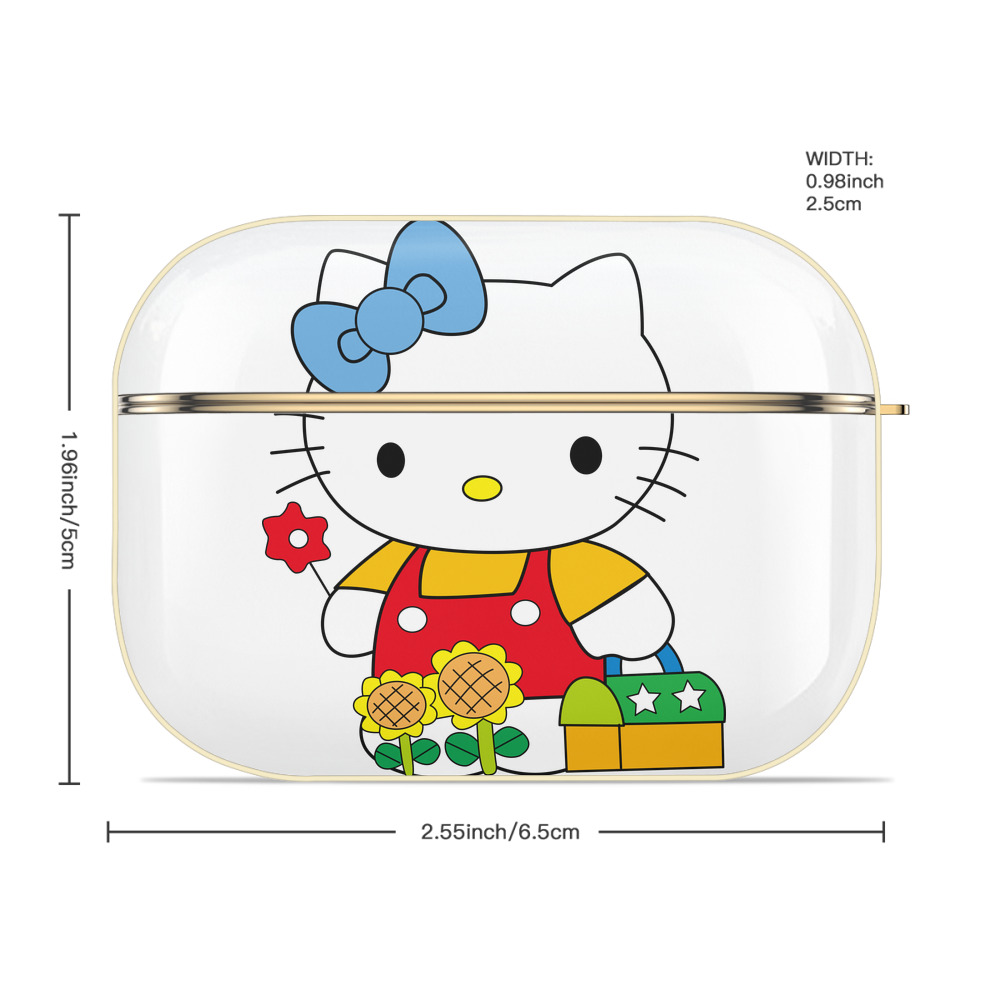 Hello Kitty ハローキティ 【AirPods Pro用】ハードシェル保護ケース｜耐衝撃・防指紋・カラビナ付き商品仕様