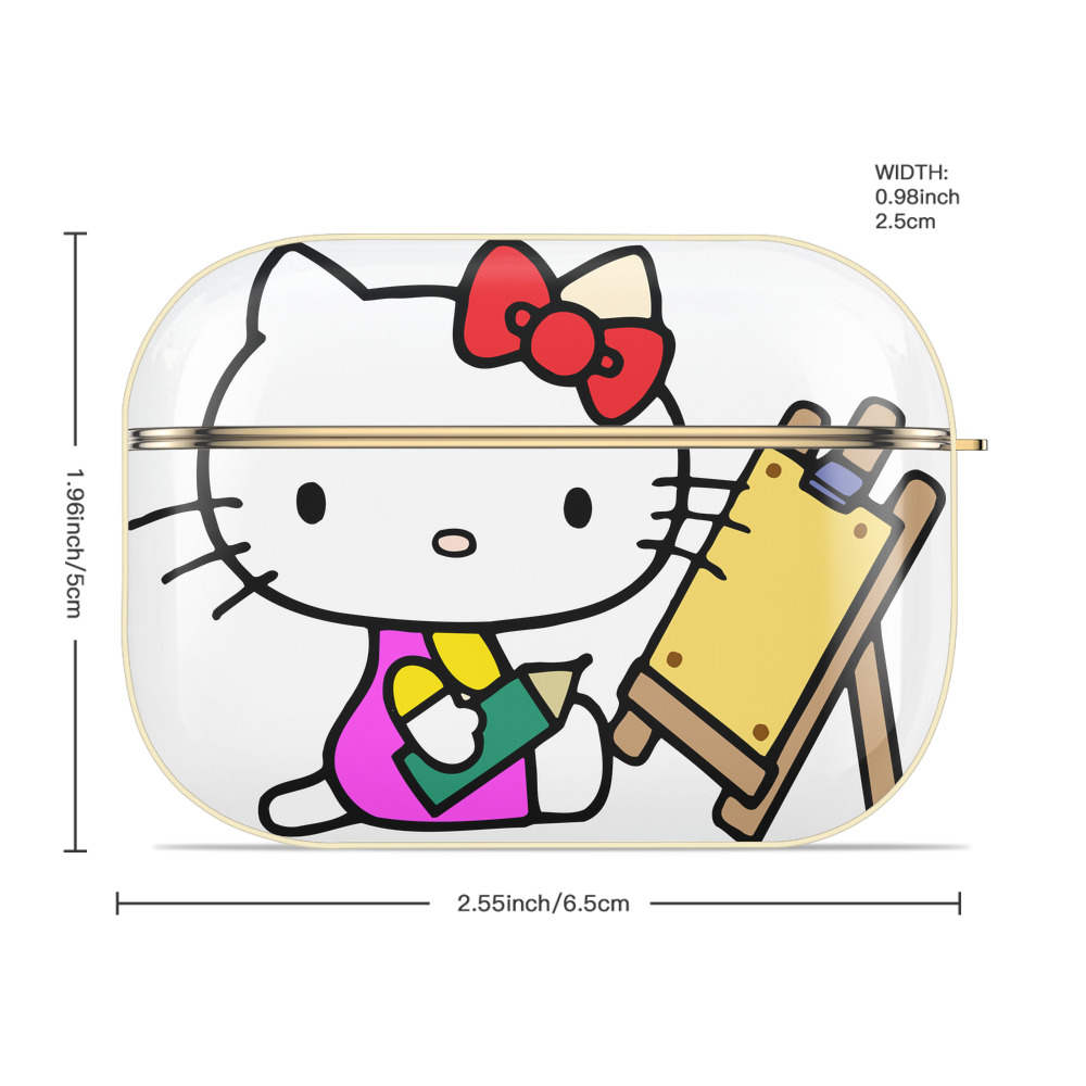 Hello Kitty ハローキティ 【AirPods Pro用】ハードシェル保護ケース｜耐衝撃・防指紋・カラビナ付き商品仕様