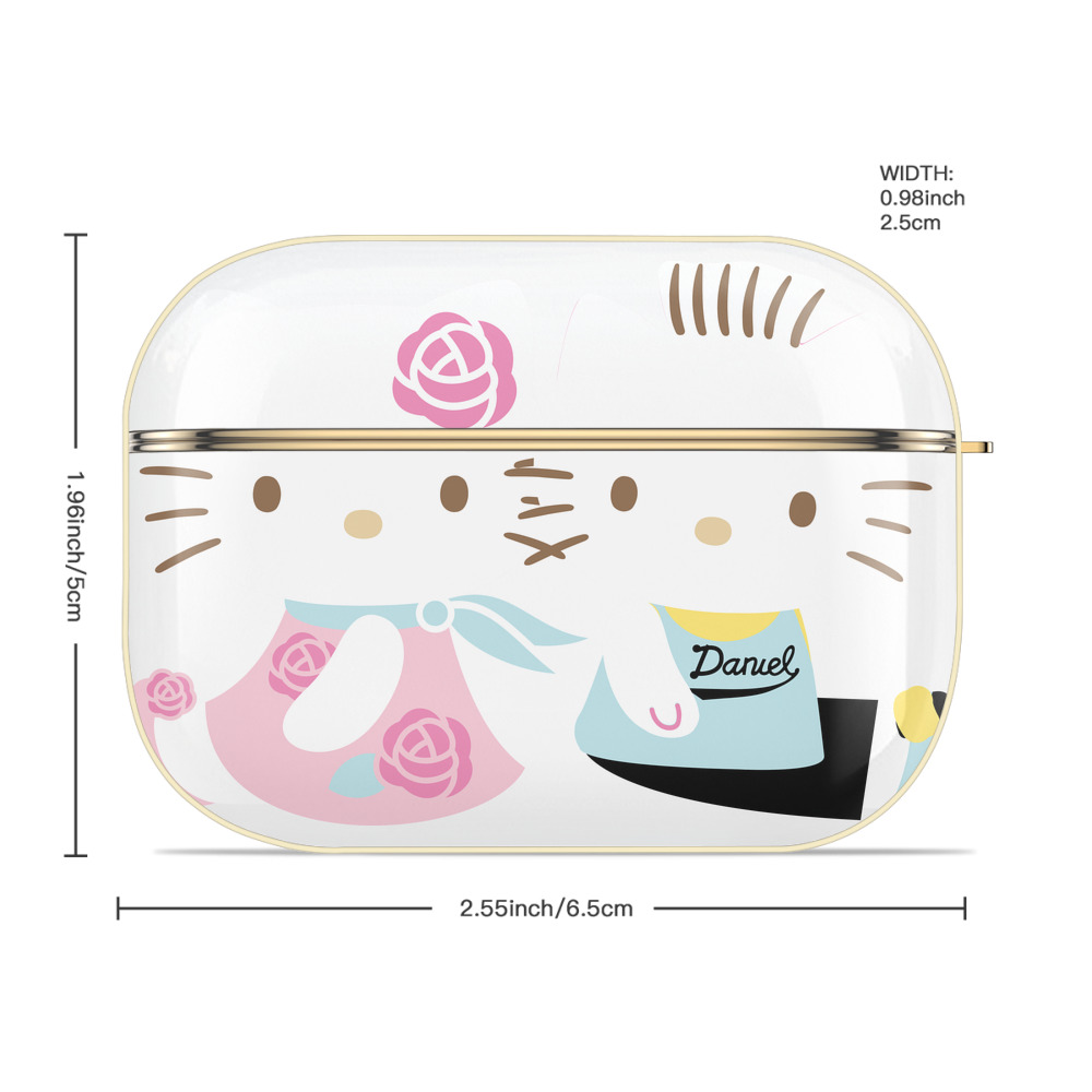 Hello Kitty ハローキティ 【AirPods Pro用】ハードシェル保護ケース｜耐衝撃・防指紋・カラビナ付き商品仕様