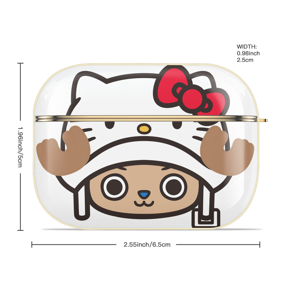 Hello Kitty ハローキティ 【AirPods Pro用】ハードシェル保護ケース｜耐衝撃・防指紋・カラビナ付き商品仕様