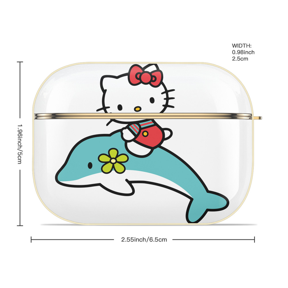 Hello Kitty ハローキティ 【AirPods Pro用】ハードシェル保護ケース｜耐衝撃・防指紋・カラビナ付き商品仕様