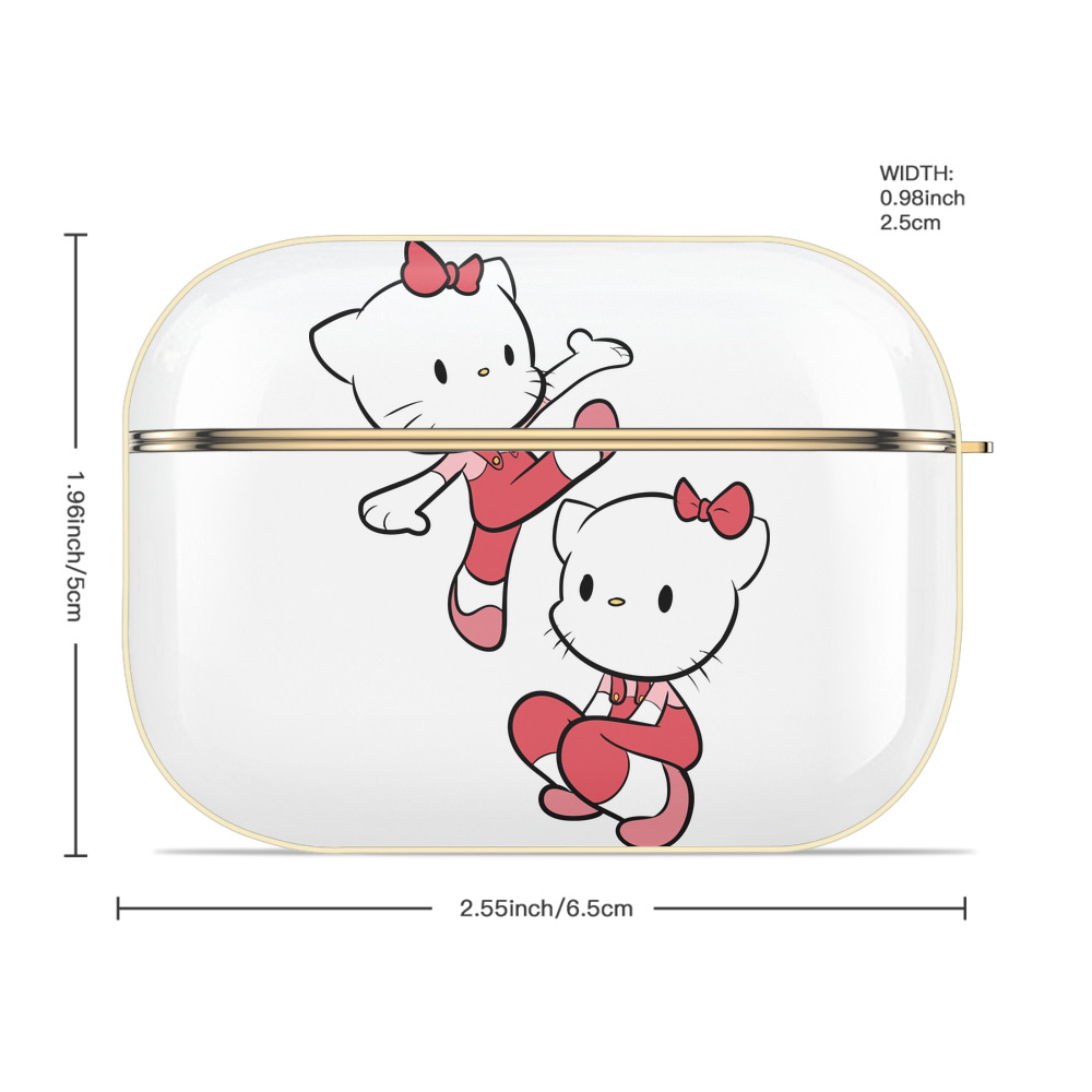 Hello Kitty ハローキティ 【AirPods Pro用】ハードシェル保護ケース｜耐衝撃・防指紋・カラビナ付き商品仕様