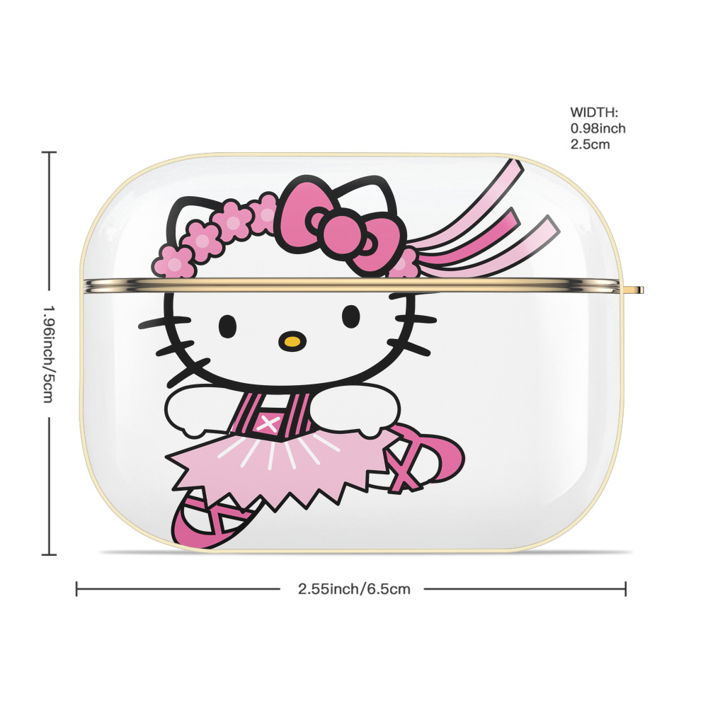 Hello Kitty ハローキティ 【AirPods Pro用】ハードシェル保護ケース｜耐衝撃・防指紋・カラビナ付き商品仕様