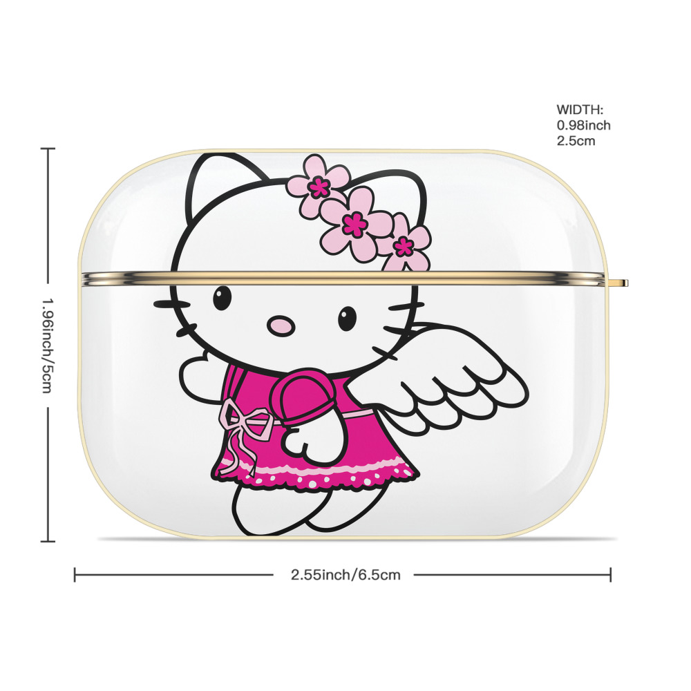 Hello Kitty ハローキティ 【AirPods Pro用】ハードシェル保護ケース｜耐衝撃・防指紋・カラビナ付き商品仕様