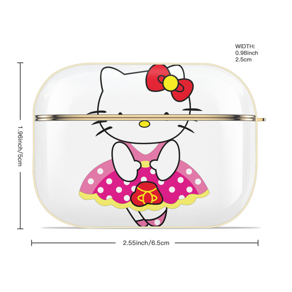 Hello Kitty ハローキティ 【AirPods Pro用】ハードシェル保護ケース｜耐衝撃・防指紋・カラビナ付き商品仕様