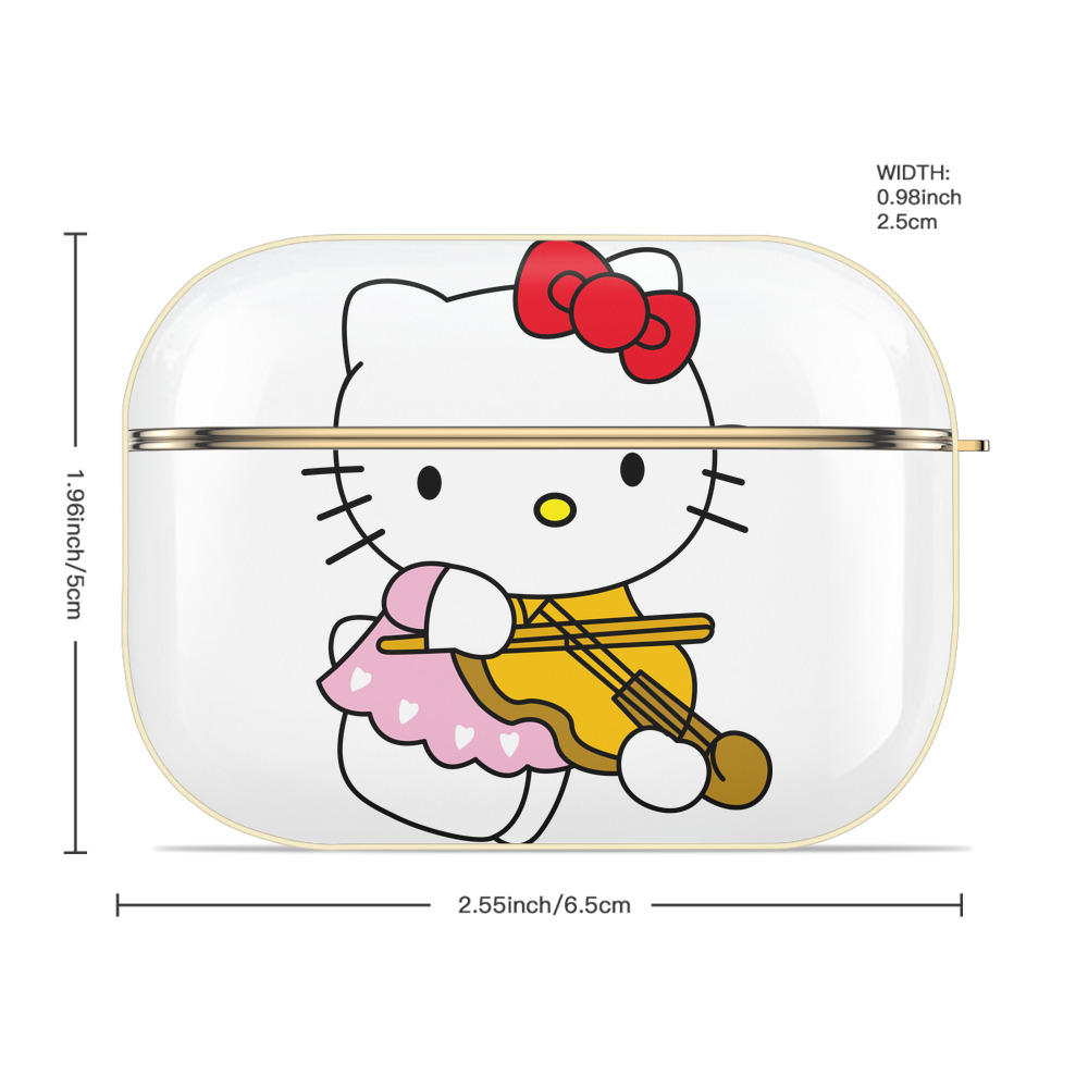 Hello Kitty ハローキティ 【AirPods Pro用】ハードシェル保護ケース｜耐衝撃・防指紋・カラビナ付き商品仕様