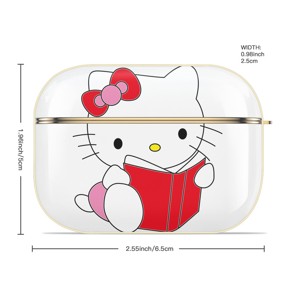 Hello Kitty ハローキティ 【AirPods Pro用】ハードシェル保護ケース｜耐衝撃・防指紋・カラビナ付き商品仕様
