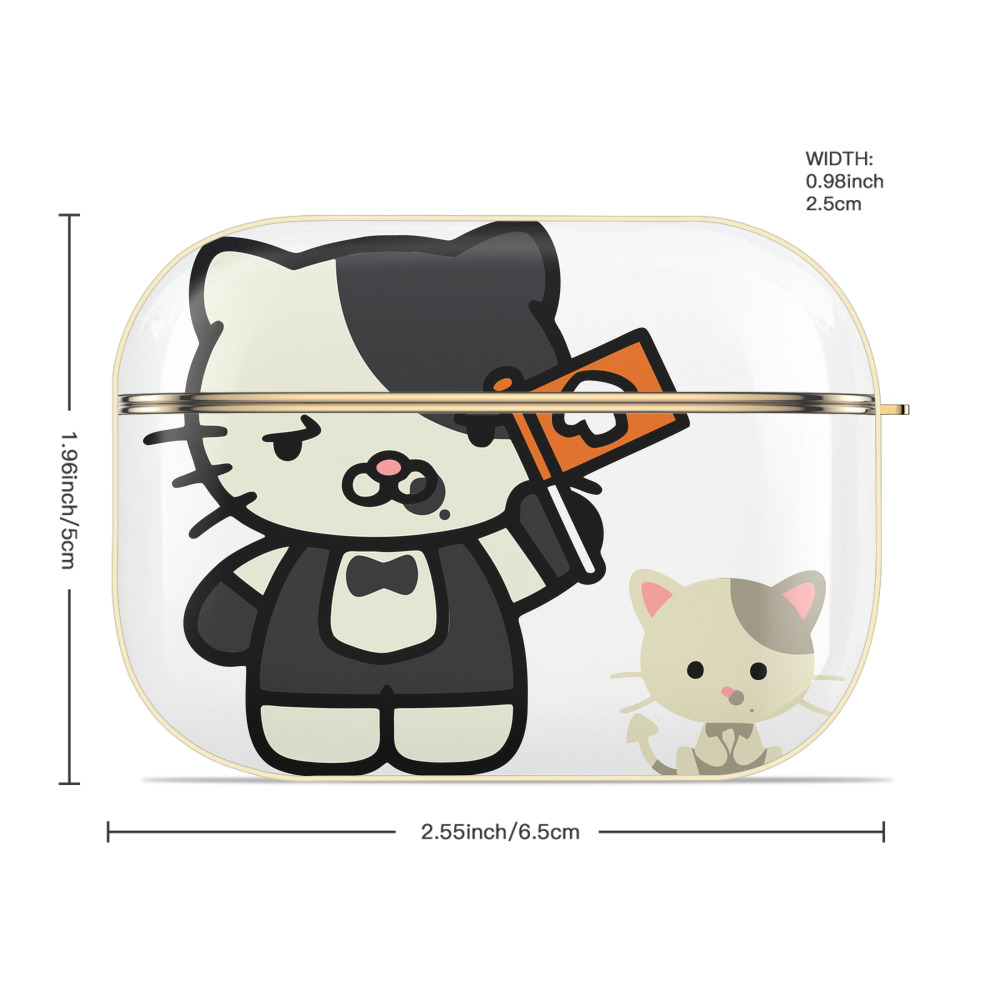Hello Kitty ハローキティ 【AirPods Pro用】ハードシェル保護ケース｜耐衝撃・防指紋・カラビナ付き商品仕様