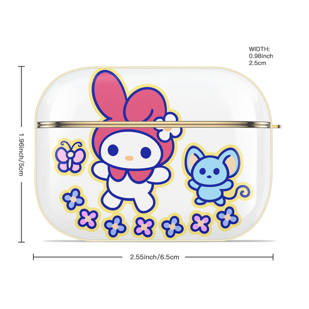 Hello Kitty ハローキティ 【AirPods Pro用】ハードシェル保護ケース｜耐衝撃・防指紋・カラビナ付き商品仕様