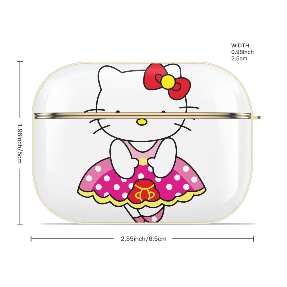 Hello Kitty ハローキティ 【AirPods Pro用】ハードシェル保護ケース｜耐衝撃・防指紋・カラビナ付き商品仕様