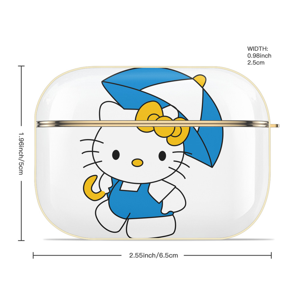 Hello Kitty ハローキティ 【AirPods Pro用】ハードシェル保護ケース｜耐衝撃・防指紋・カラビナ付き商品仕様