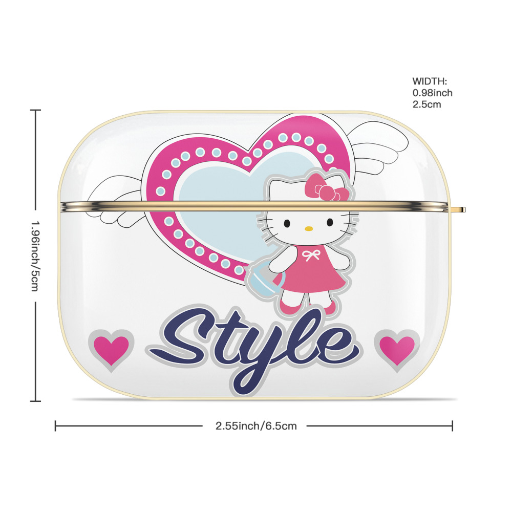 Hello Kitty ハローキティ 【AirPods Pro用】ハードシェル保護ケース｜耐衝撃・防指紋・カラビナ付き商品仕様