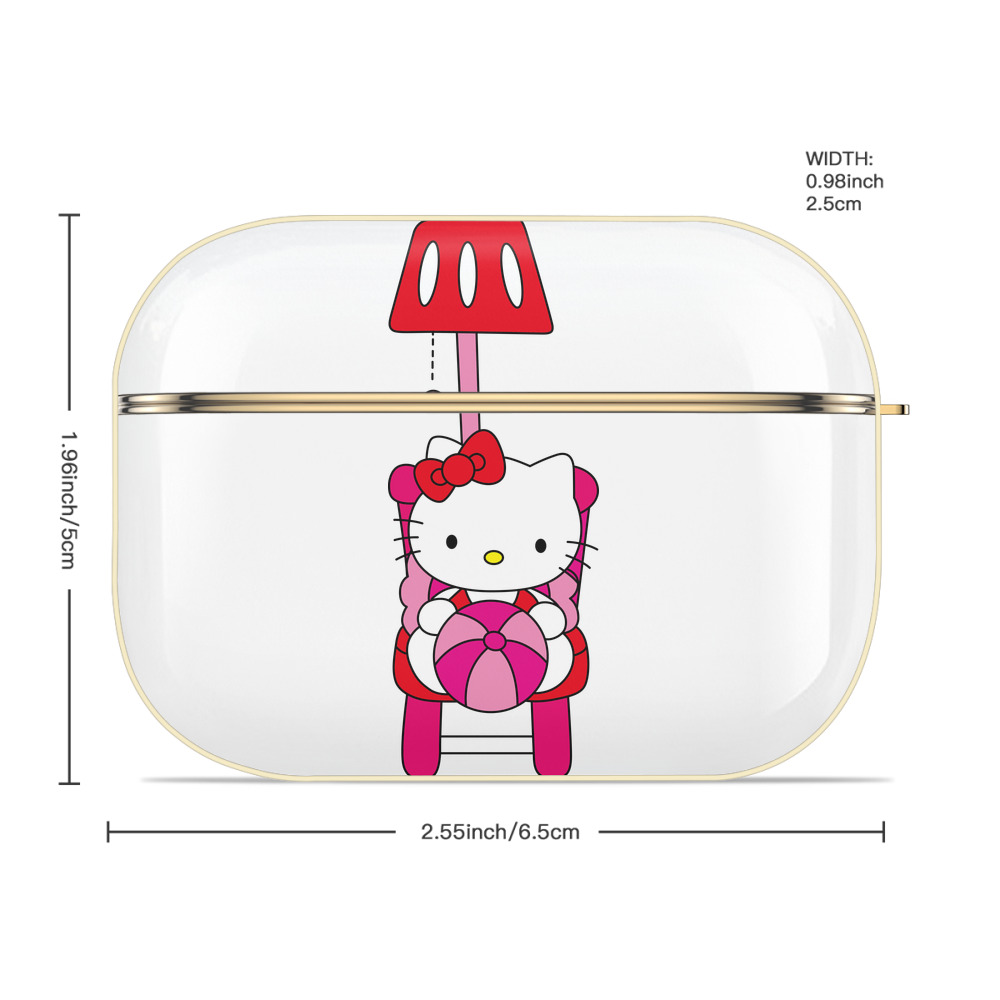 Hello Kitty ハローキティ 【AirPods Pro用】ハードシェル保護ケース｜耐衝撃・防指紋・カラビナ付き商品仕様