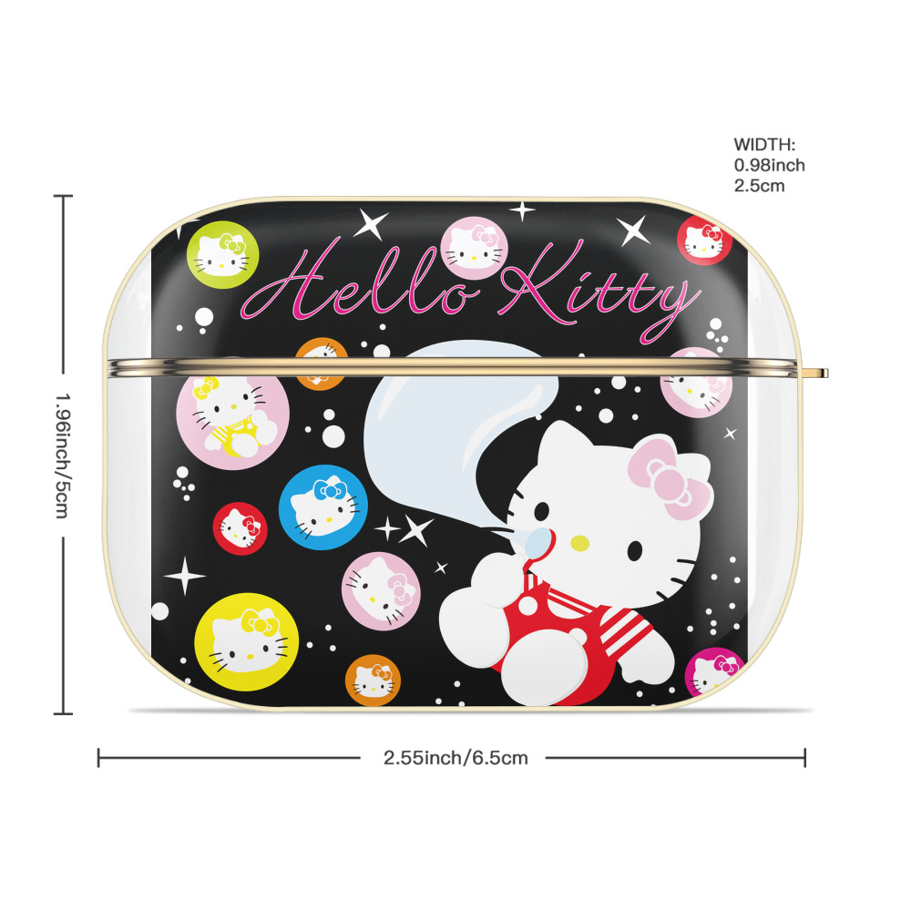 Hello Kitty ハローキティ 【AirPods Pro用】ハードシェル保護ケース｜耐衝撃・防指紋・カラビナ付き商品仕様