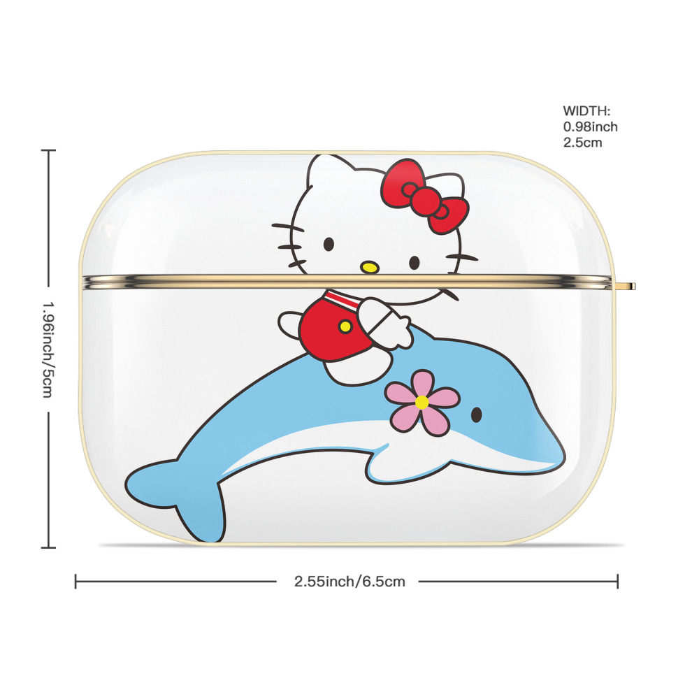 Hello Kitty ハローキティ 【AirPods Pro用】ハードシェル保護ケース｜耐衝撃・防指紋・カラビナ付き商品仕様