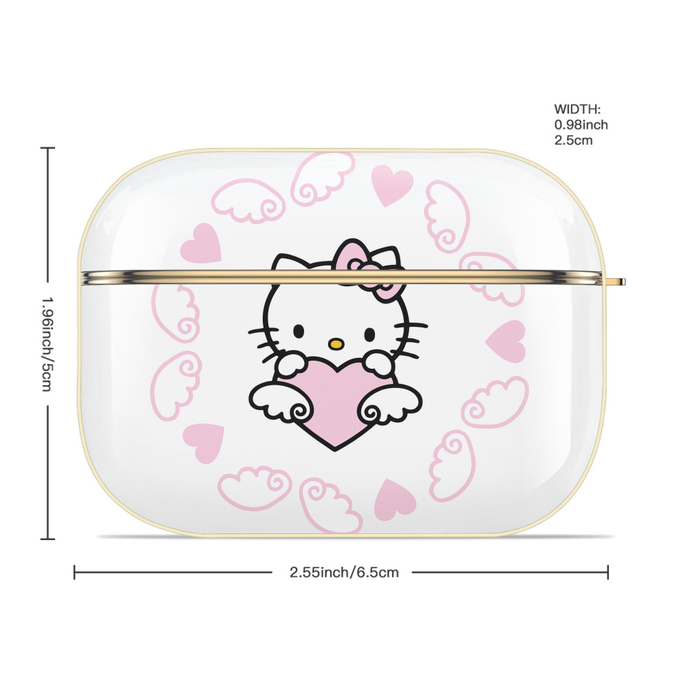 Hello Kitty ハローキティ 【AirPods Pro用】ハードシェル保護ケース｜耐衝撃・防指紋・カラビナ付き商品仕様