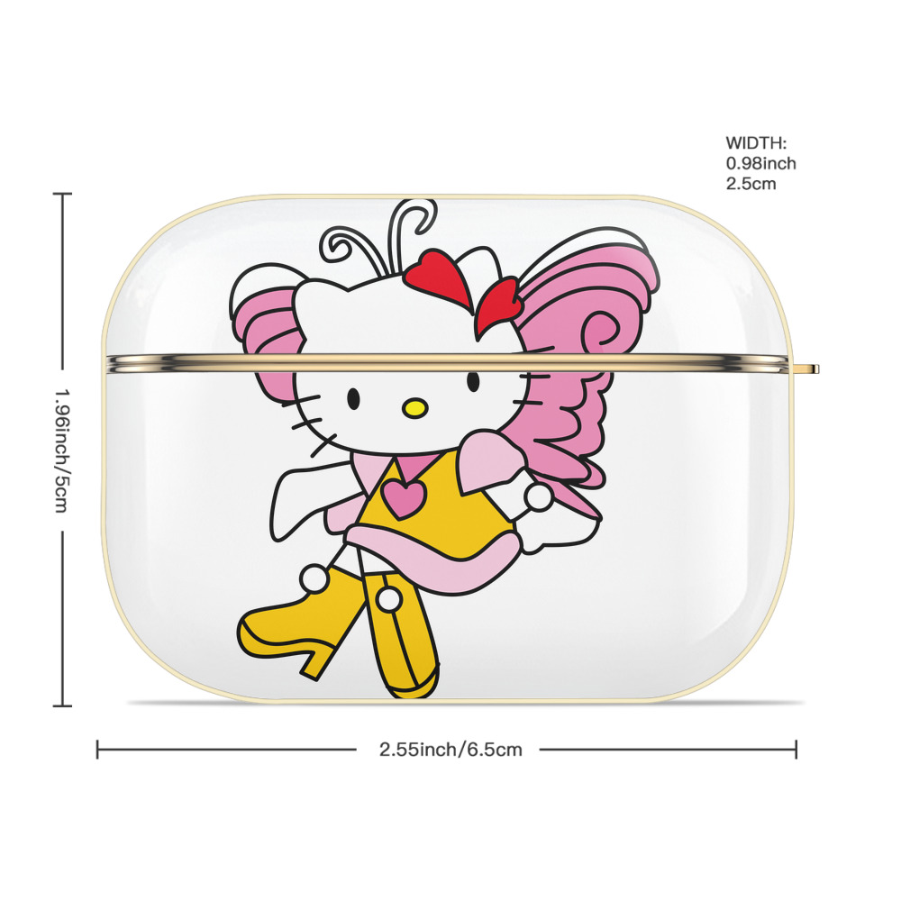 Hello Kitty ハローキティ 【AirPods Pro用】ハードシェル保護ケース｜耐衝撃・防指紋・カラビナ付き商品仕様
