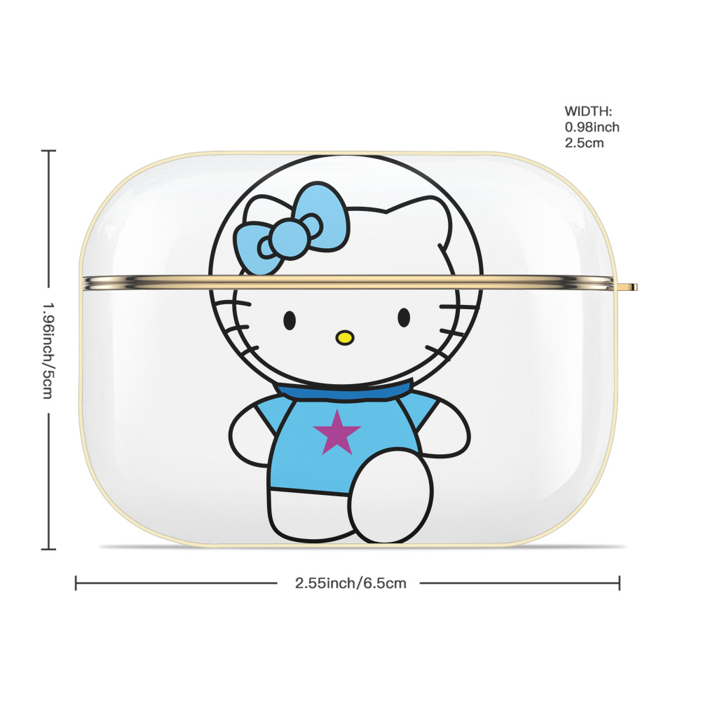 Hello Kitty ハローキティ 【AirPods Pro用】ハードシェル保護ケース｜耐衝撃・防指紋・カラビナ付き商品仕様