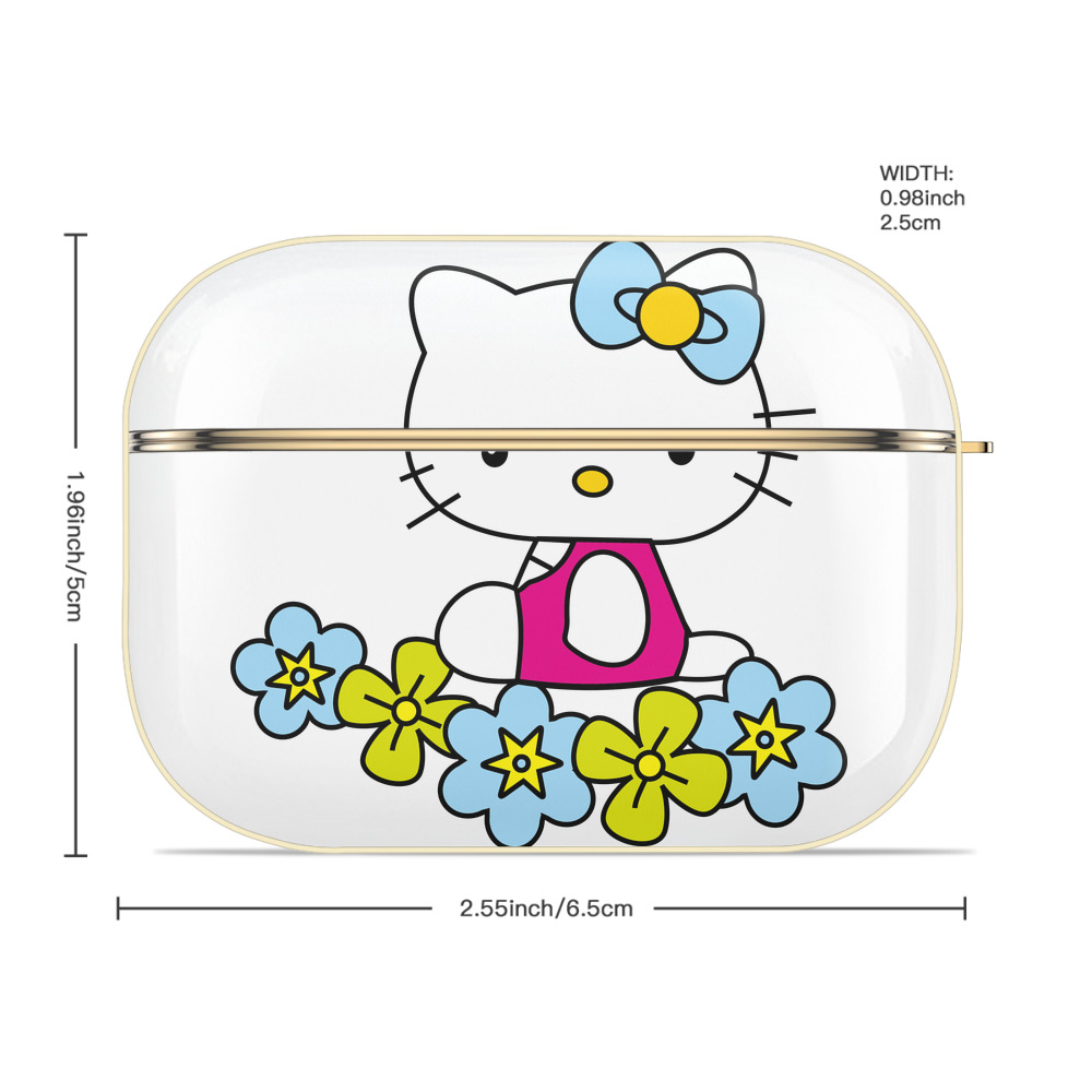 Hello Kitty ハローキティ 【AirPods Pro用】ハードシェル保護ケース｜耐衝撃・防指紋・カラビナ付き商品仕様