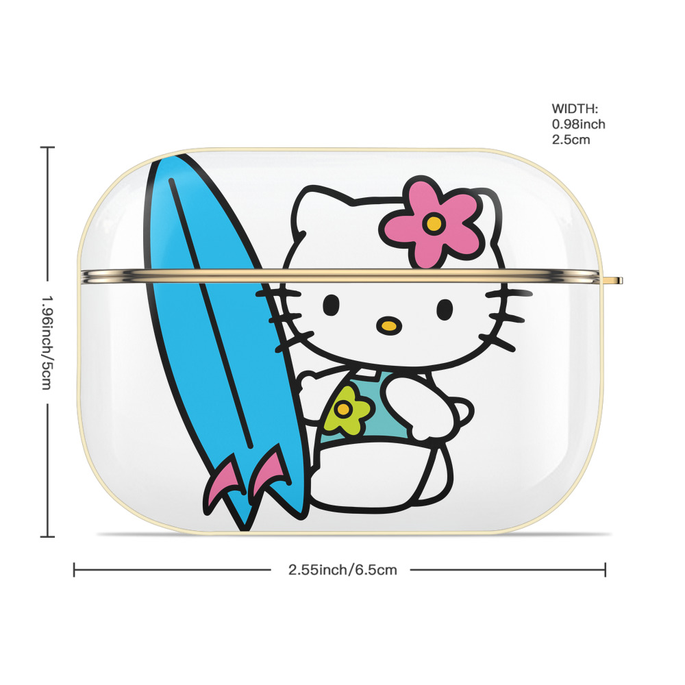 Hello Kitty ハローキティ 【AirPods Pro用】ハードシェル保護ケース｜耐衝撃・防指紋・カラビナ付き商品仕様