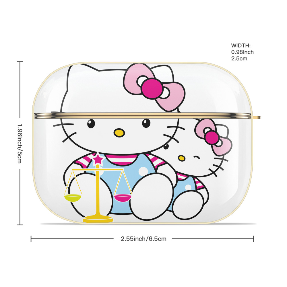 Hello Kitty ハローキティ 【AirPods Pro用】ハードシェル保護ケース｜耐衝撃・防指紋・カラビナ付き商品仕様