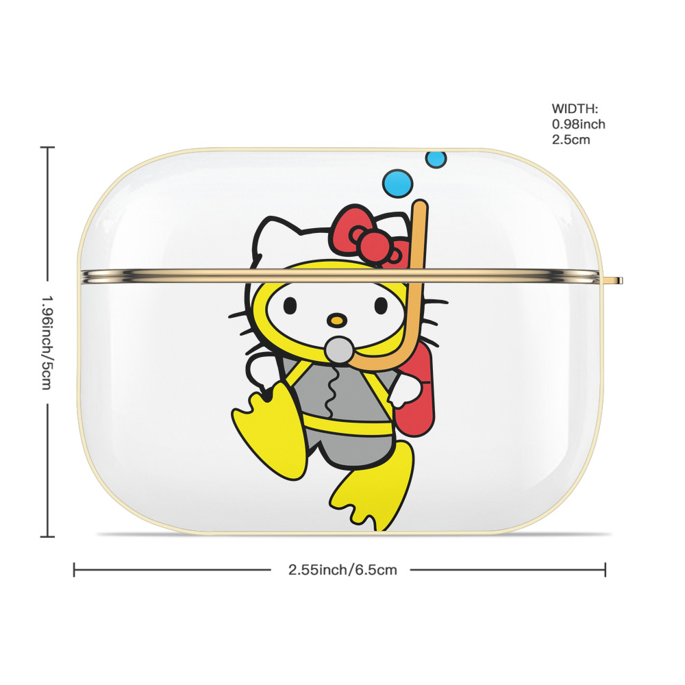 Hello Kitty ハローキティ 【AirPods Pro用】ハードシェル保護ケース｜耐衝撃・防指紋・カラビナ付き商品仕様