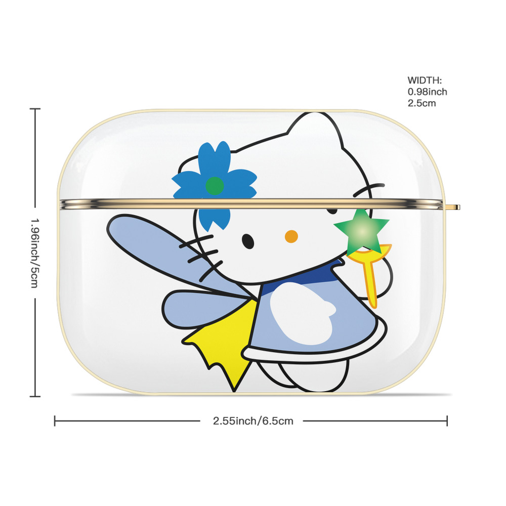 Hello Kitty ハローキティ 【AirPods Pro用】ハードシェル保護ケース｜耐衝撃・防指紋・カラビナ付き商品仕様