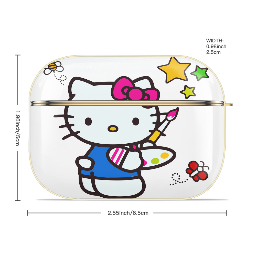 Hello Kitty ハローキティ 【AirPods Pro用】ハードシェル保護ケース｜耐衝撃・防指紋・カラビナ付き商品仕様