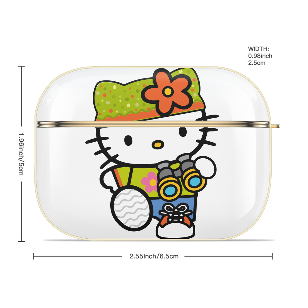 Hello Kitty ハローキティ 【AirPods Pro用】ハードシェル保護ケース｜耐衝撃・防指紋・カラビナ付き商品仕様
