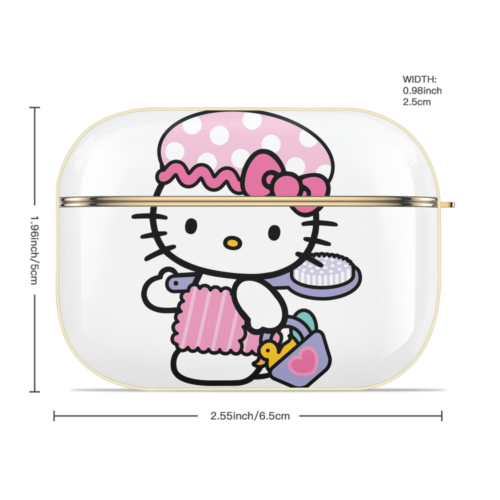 Hello Kitty ハローキティ 【AirPods Pro用】ハードシェル保護ケース｜耐衝撃・防指紋・カラビナ付き商品仕様