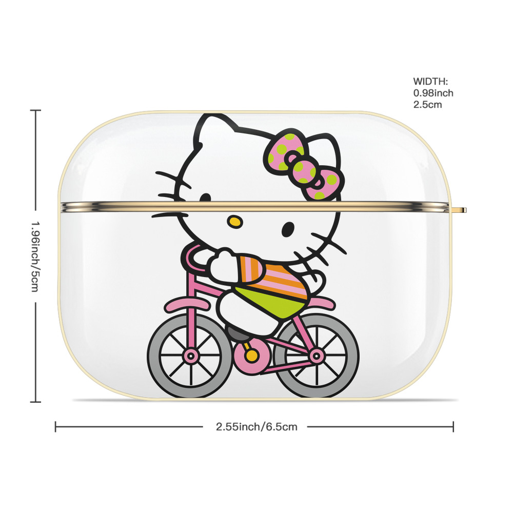 Hello Kitty ハローキティ 【AirPods Pro用】ハードシェル保護ケース｜耐衝撃・防指紋・カラビナ付き商品仕様