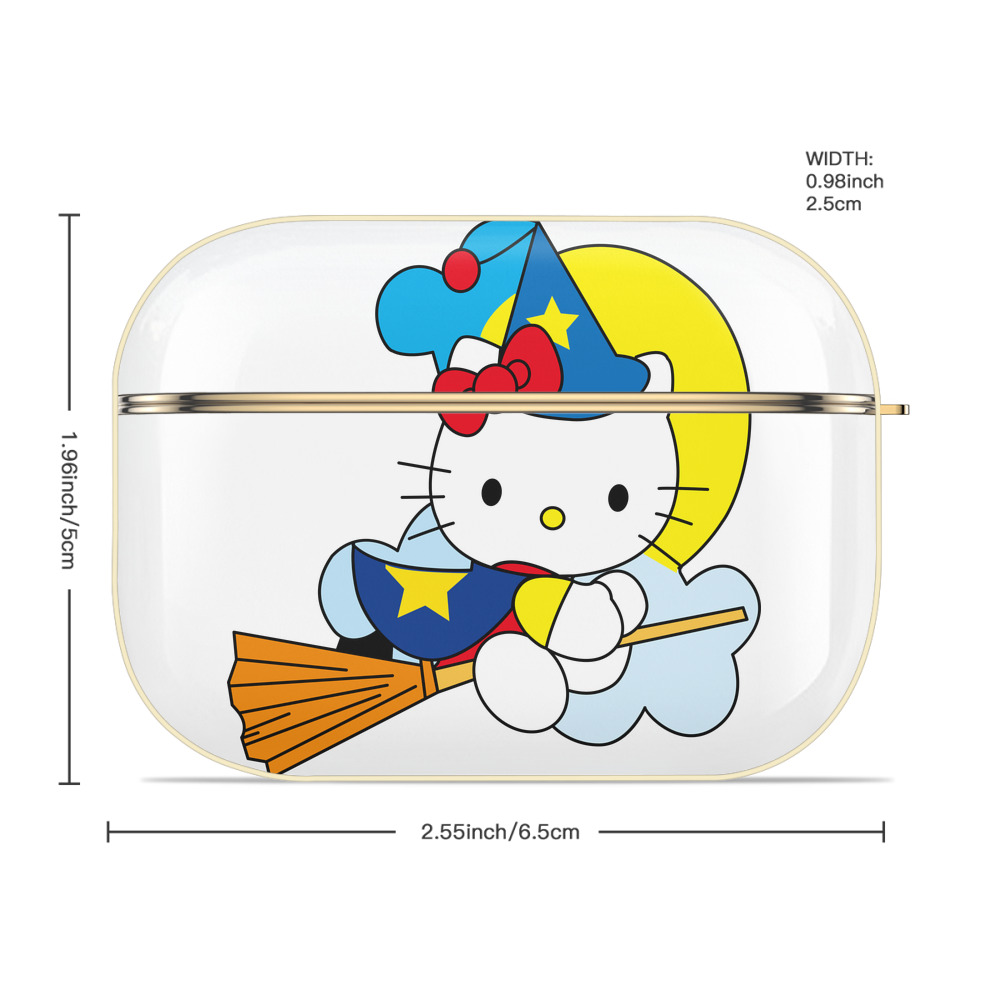 Hello Kitty ハローキティ 【AirPods Pro用】ハードシェル保護ケース｜耐衝撃・防指紋・カラビナ付き商品仕様